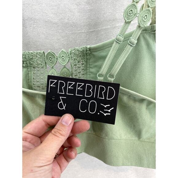 Freebird & Co. Sage Crochet Trim Bralette 1XL/2XL NWT - Picture 4 of 6